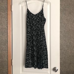 Black floral summer dress